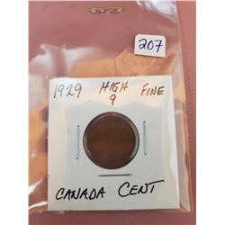 1929 HIGH 9 GEORGE CENT