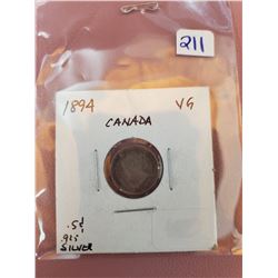 1894 VICTORIA 5 CENT