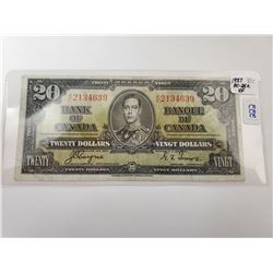 1937 TWENTY DOLLAR BILL