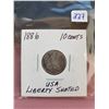 Image 1 : 1886 USA LIBERTY SEATED 10 CENTS