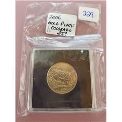 2006 GOLD PLATED 25 CENTS - USA