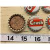 Image 2 : 16 VINTAGE UNUSED CORK LINED ORANGE CRUSH BOTTLE CAPS NOS