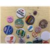 Image 2 : VINTAGE PINBACK BUTTONS INCLUDING LOUIS RIEL, BATMAN, MILK, ETC.