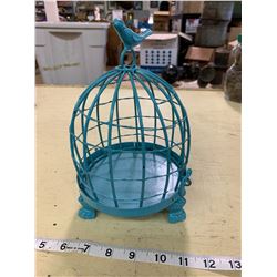 METAL BIRD CAGE ORNAMENT