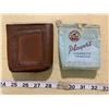 Image 1 : VINTAGE TOBACCO LEATHER POUCH WITH PLAYERS TOBACCO PACKAGE