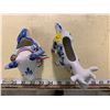 Image 2 : 2 HAND PAINTED DEIFTS BLUE HOLLAND VINTAGE COW CREAMERS
