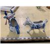 Image 3 : 2 HAND PAINTED DEIFTS BLUE HOLLAND VINTAGE COW CREAMERS