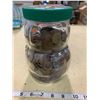 Image 2 : 1.5KG PEANUT BUTTER JAR WITH OLD PENNIES