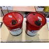 Image 2 : 2 ESSO OIL 5 GALLON PAILS