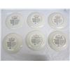 Image 2 : SET OF 6 PLATES DONALD PENTZ 1986 -1987 MINT WITH BOXES
