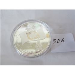 CANADIANFLAG SILVER DOLLAR  .999 SILVER