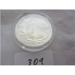 2011 SILVER 20 DOLLAR MAPLELEAF  COIN