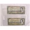 Image 1 : TWO 1954 TWENTY DOLLAR BILLS DIFFERENT SIGNATURES