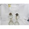 Image 1 : 2 ANTIQUE COLONIAL PATTERN  KEROSENE LAMPS
