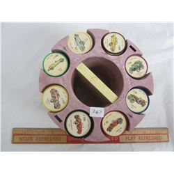 1960'S JELLO CAR SET ALL COINS ARE THERE AND CAROUSEL