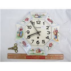 PLATE CLOCK AND KEY