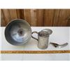 Image 2 : LOT OF 3 OIL FUNNEL ,OIL FILL CAN, OIL CAN SPOUT