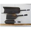 Image 1 : LOT OF 3 ANTIQUE COAL SHOVELS