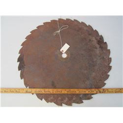ANTIQUE SAW BLADE 25 INCHES ACROSS