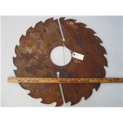 ANTIQUE SAW BLADE 23 INCHES ACROSS
