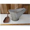 Image 2 : ANTIQUE COAL BUCKET WITH SHOVEL