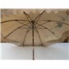Image 2 : ANTIQUE UMBRELLA WITH BLUE BIRDS ON IT