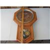 Image 4 : ANTIQUE SCHOOL CLOCK WORKS NEEDS DOOR GLASS HAS KEY AND PENDULUM