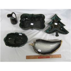 5 PIECES OF 1960'S POTTERY