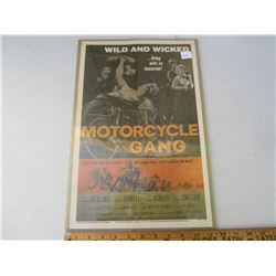 MOTORCYCLES GANG MOVIE POSTER