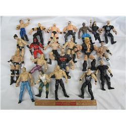 LOT OF 21 JACKS TITAN TOYS 1990'S 2000'S WRESTLING FIGURES