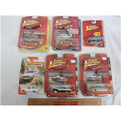 LOT OF 5 CARDED JOHHNY LIGHTNING AND 1 MATCHBOX