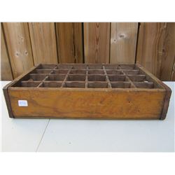 ANTIQUE COKE CRATE YELLOW