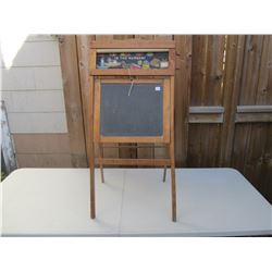 VINTAGE CHILD'S CHALKBOARD AND LEARNING CENTER