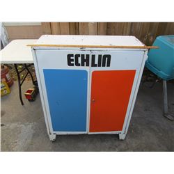VINTAGE METAL ECHLIN SERVICE STATION CABINET