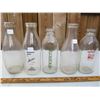 Image 1 : LOT OF 6 VINTAGE MILK BOTTLES