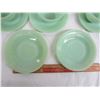 Image 3 : LOT OF 8 JADEITE FIRE KING JANE RAY CUPS AND SAUCERS NO DAMAGE