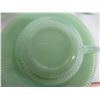 Image 4 : LOT OF 8 JADEITE FIRE KING JANE RAY CUPS AND SAUCERS NO DAMAGE