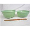 Image 1 : 2 FIRE KING MIXING BOWLS JADEITE NO DAMAGE