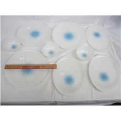 LOT OF 10 PIECES OF BLUE AND WHITE FIRE KING NO DAMAGE