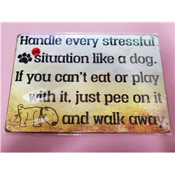 12" X 8" SIGN, REPRODUCTION