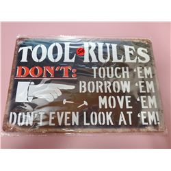 12" X 8" SIGN, REPRODUCTION