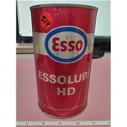 ESSO H.D. LUBE FULL QUART OIL CAN