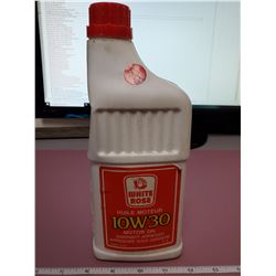 FULL WHITE ROSE PLASTIC LITER CONTAINER