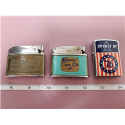 3X VINTAGE LIGHTERS