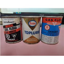 3X OIL ADDITIVE TIN CANS