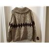 Image 2 : VINTAGE HAND KNIT WOOL SWEATER (SIZE LARGE)