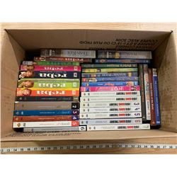BOX OF DVDS