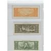 Image 2 : LOT OF 3 DIFFERENT BRAZILIAN NOTES FROM THE 1950S: 2 CRUZEIROS, 5 CRUZEIROS, 10 CRUZEIROS. VF+ - UNC