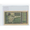 Image 2 : GERMANY – WEIMAR REPUBLIC. 1923 500 MILLION MARK. INFLATIONARY MONEY FROM CREFELD, GERMANY. VF.