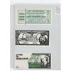 Image 1 : LOT OF 3 POLITICAL SATIRE NOTES: JOHN DIEFENBAKER ONE DIEFENDOLLAR WORTH 92 1/2 CENTS, BRIAN MULRONE